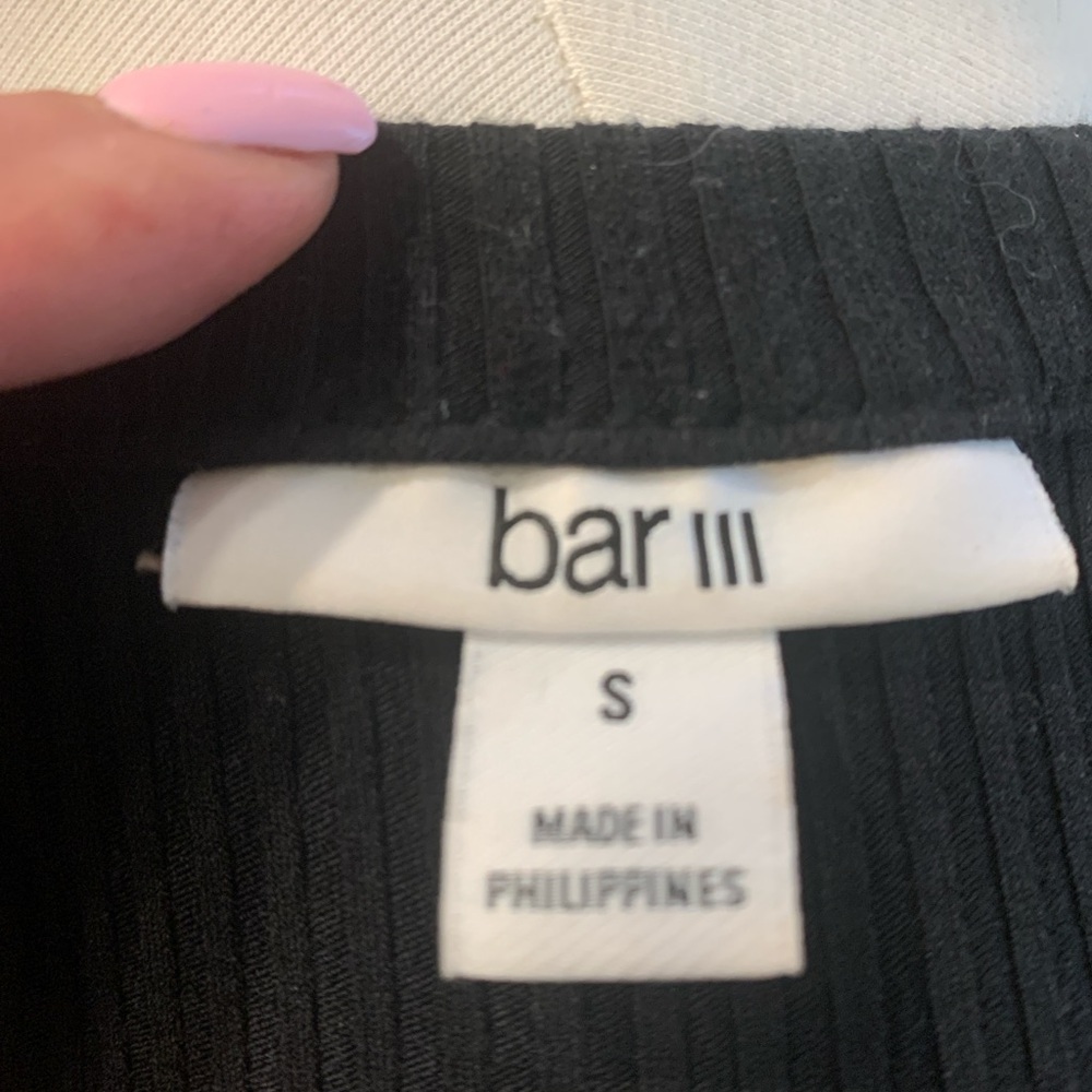 Bar III Black Halter Maxi Dress with Slit - Picture 2 of 4